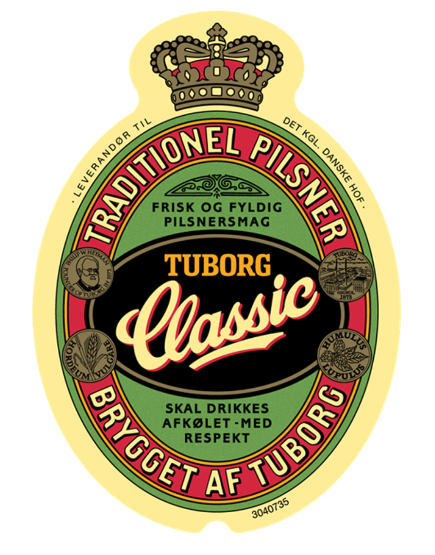 Eight shirts arranged on table in black, olive, grey, blue, white, red, mustard, and green.