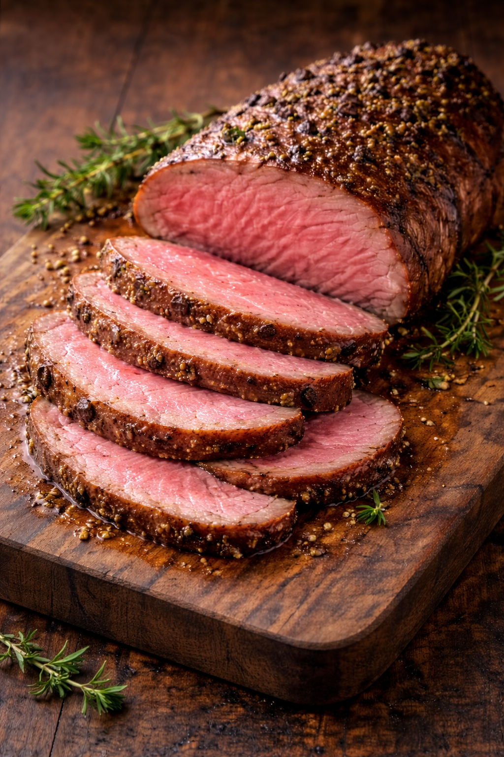 Rosa stegt oksemørbrad (+ 45,- pr. person)