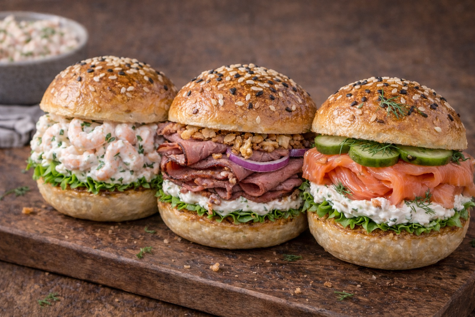 Eight shirts arranged on table in black, olive, grey, blue, white, red, mustard, and green.