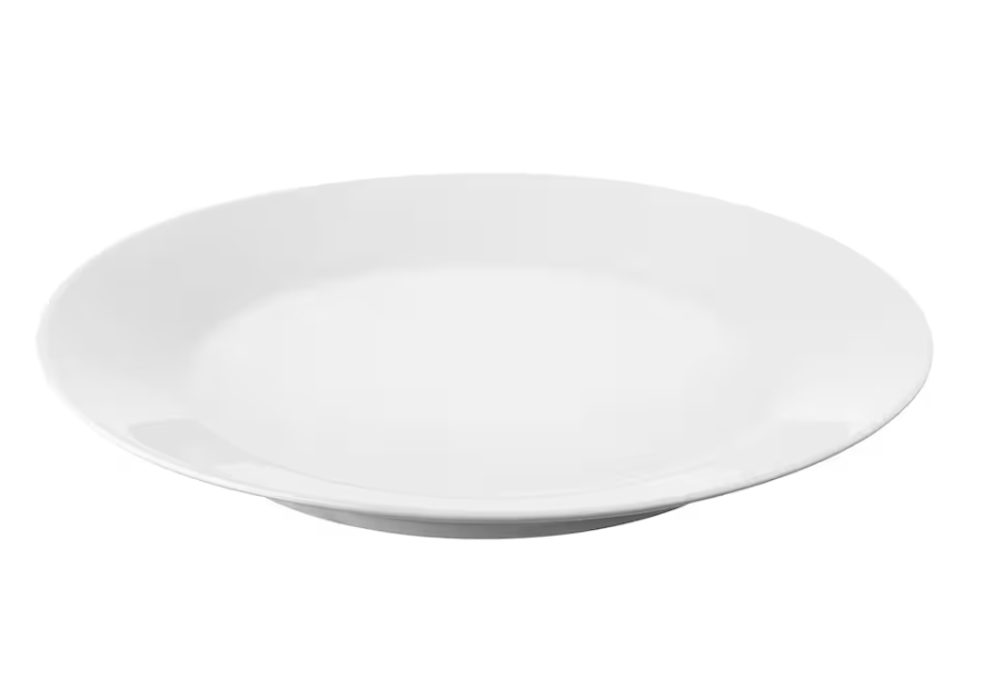 Eight shirts arranged on table in black, olive, grey, blue, white, red, mustard, and green.