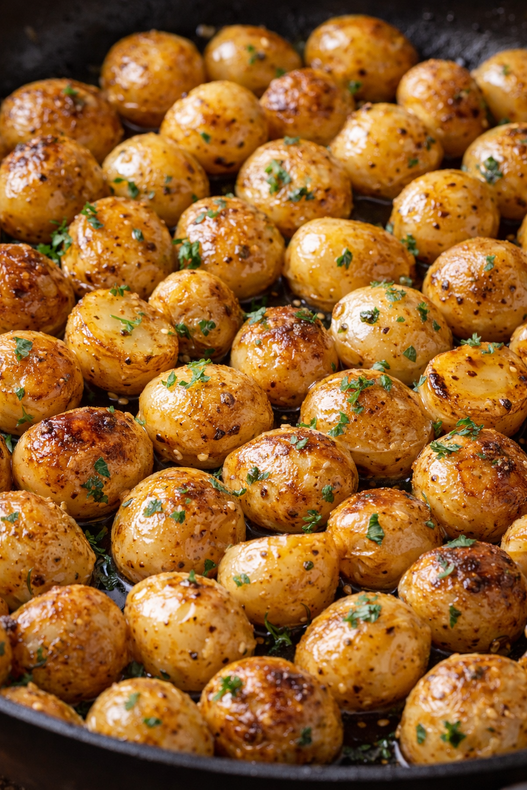 Smørstegte petitkartofler