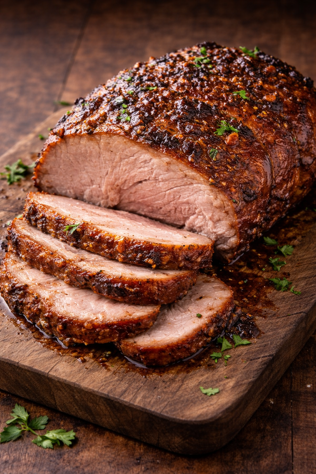 Marineret nakkekam af dansk gris