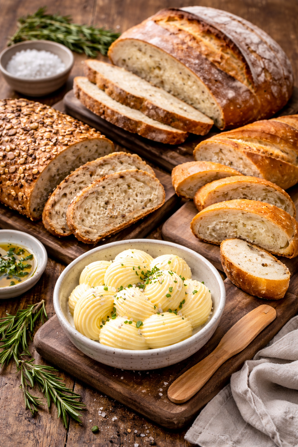 Eight shirts arranged on table in black, olive, grey, blue, white, red, mustard, and green.