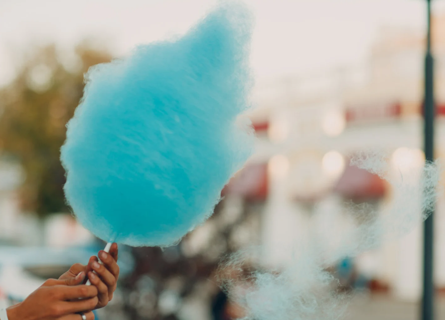 Candyfloss sukker (blå) thumbnail 1